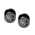 thumbnail image 2 of Pendientes de botón, pendientes, pequeños pendientes de perforación de oreja, joyería de perforación de barra de metal de moda para aniversario de Estilo F, 2 of 9