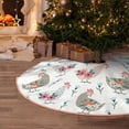 thumbnail image 5 of Sikiie Funny Chicken Nativity Christmas Tree Skirt, Jesus Christian Winter Holiday Tree Mat Decoration(30-48IN)36", 5 of 6