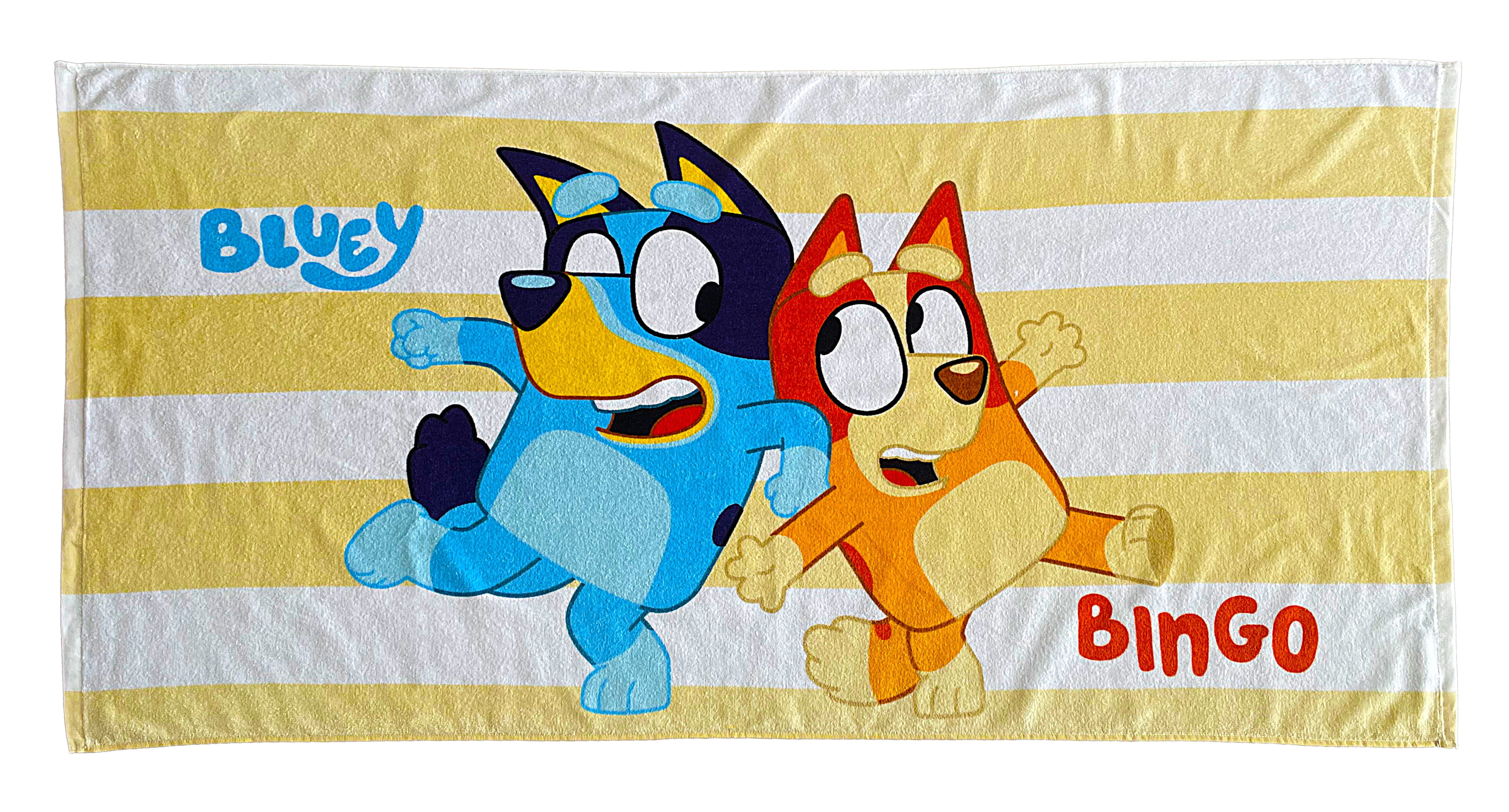 Bluey Bingo Stripe Beach Towel Kids Swim Bath Holiday Children Bath