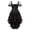 Black, variant on Grebrafan Steampunk Corsets W/Boning Wide Strap Wedding with Tutu Skirt XXS Black
