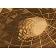 thumbnail image 1 of Ahgly Company Machine Washable Indoor Rectangle Transitional Orange Area Rugs, 6' x 9', 1 of 7