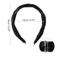 thumbnail image 4 of 1 Pc Fashion Braided Knotted Headwrap for Women for Girls 6.30"x1.38" Black, 4 of 6