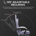 GTRACING Gaming Chair Ergonmic Fabric Reclining Chair with Footrest and