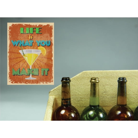 New Wall Ideas Life Is What You Make It Inspirational Life Quote 20x20"