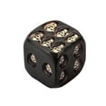 thumbnail image 1 of PVCS 0.7inch Halloween Dice Black Dice with Skull Pattern 6-Sided Dice Table Ornament 5pcs Set for Club Pub Halloween Party, 1 of 8