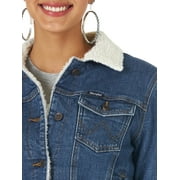 Wrangler® Womens Classic Denim Sherpa Jacket