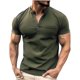 thumbnail image 1 of Camisas de Manga Larga para Hombres Color Sólido Turndown Collar Blusa, Moda Casual Oficina Desgaste Poliéster, 1 of 5