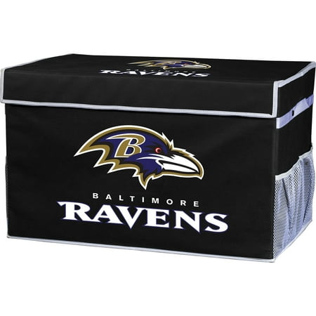 Franklin Sports NFL Baltimore Ravens Collapsible Storage Footlocker Bins - Large