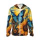thumbnail image 1 of Balery Colorful Cloud Butterfly Sunflower Sudadera ligera de manga larga con capucha y protección solar UPF 50+ para hombre y mujer, ideal para pesca y running-X-Large, 1 of 7