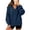 Navy, variant on Hurxie Womens Sweatshirts Long Sleeve V Neck Tops Fall Winter Basic Casual Lightweight Pullover Shirt Gray,M
