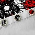 thumbnail image 4 of Feelyou Moth Skull Print Black Out Curtains for Teens, Romantic Rose Graffiti Curtains Pack of 2 (42x63 Each), Gothic Valentine's Day Bedroom Curtains, Living Room Curtains Decor, 4 of 6