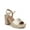 Champagne Metallic, variant on Womens Lilly Heeled Sandal - Medium & Wide Width