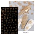 thumbnail image 3 of Glitter Gold Adhesive Nail Sticker, 3 of 5