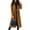 Khaki, variant on Women's Long Double-Breasted Woolen Coat - Fashion Solid Color Oversized Outerwear, Elegant Warm Winter Coat for Women, Light Blue Size XL
