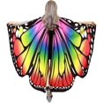 thumbnail image 1 of Alas de hada para mujer adulta, chal de alas de mariposa para mujer, capa de alas de mariposa para disfraz de Halloween, 1 of 5