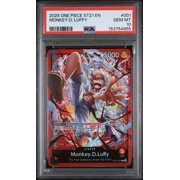 Graded 2025 One Piece Starter Deck ST21-EX Gear 5 Monkey D. Luffy #001 PSA 10