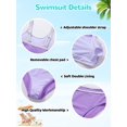 thumbnail image 4 of Set de bikini ESHOO para niñas con doble correa ajustable de 9 a 15 años, 4 of 4