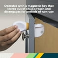thumbnail image 2 of Safety 1st Adhesive Magnetic Lock System - 8 Locks and 2 Keys, White, Toddler, 2 of 11