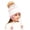 White, variant on Winter Knit Trapper Hat for Kids Warm Earflap Cap with Pom Pom Top and Matching Ties Fleece Lined for Toddlers