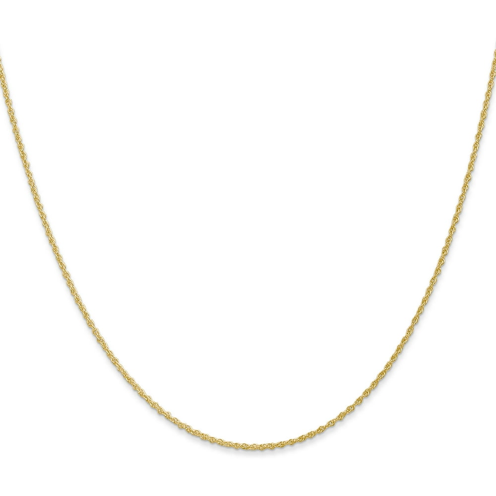 FindingKing - 14K Gold 1.1mm Baby Rope Chain 16