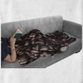 thumbnail image 6 of Chocolate Soft Flannel Fleece Throw Blanket, Close up Food Photography of Chocolate Chips Delicious Dessert Baking Gourmet Print, Cozy Plush for Indoor and Outdoor Use, 50" x 70", Brown, by Ambesonne, 6 of 6