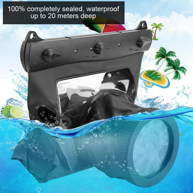 Camera Underwater Case, Anti Fall Anti Scratch Camera Bag Dustproof For Most DSLRs