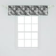 thumbnail image 2 of Owl Print Window Valance, Night Birds Big Eyes in Greyscale Tones Grunge Cartoon, Curtain Valance for Kitchen Bedroom with Rod Pocket, 54" X 12", Dimgray Grey, by Ambesonne, 2 of 3