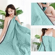 Cooling Throw Blanket for Hot Sleepers - Cooling Blankets for Summer Absorbs Body Heat to Keep Cool on Warm Night, Ultra-Cool Lightweight Blanket for Bed Sofa