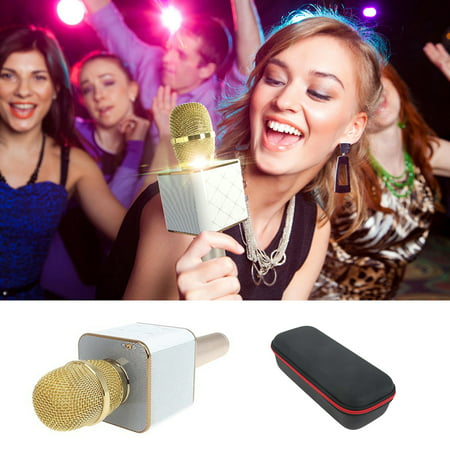 Q7 Magic Karaoke Microphone Phone KTV Player Wireless Condenser Bluetooth MIC Speaker Record Music For Iphone