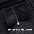 thumbnail image 4 of ddioayh Men's Vintage Lock Buckle Wallet with Multiple Card Slots and Zipper Coin Purse Compact Lightweight 112g for Business Travel Daily Use, 4 of 6