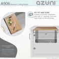 thumbnail image 4 of AZUNI 17 Inch Bamboo Cutting Board for Kitchen Sink, 4 of 11
