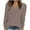 Khaki, variant on Frostluinai Womens Henley Tops Long Sleeve Tunic Shirts Casual Ribbed Knit Button up T Shirts Dressy Solid Color T Shirts Soft Fall Sweaters