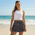 thumbnail image 5 of Xoenoiee Sun Moon Star Print Women's Pleated Tennis Skirt with Pockets Golf Skorts Skirts with Shorts Tummy Control Skater Skort, S, 5 of 7