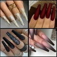 thumbnail image 4 of 240pcs/Box Full Cover Fake Artificial Nail Tips Nail Art Tool (Transparent), 4 of 10