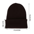 thumbnail image 5 of Qarigey Gorros Beanie Gorros de punto Unisex Skullcap manga hilo multifuncional a prueba de viento accesorios para el cabello para deportes al aire libre Sombreros Café oscuro Qarigey AP010147-15, 5 of 5