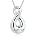 thumbnail image 1 of Infinity Urn Necklaces Teardrop Cremation Jewelry for Ashes Keepsake Memorial Pendant for Women Men Loved ones, 1 of 7