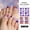 A12, variant on YTTAL Red French Tip Toe Nail Strips, Heart Glitter Toenail Stickers, Self-Adhesive Pedicure Wraps with Nail File, Buy 2 Get 1 Free, Buy 4 Get 2 Free, Salon-Quality DIY Decals