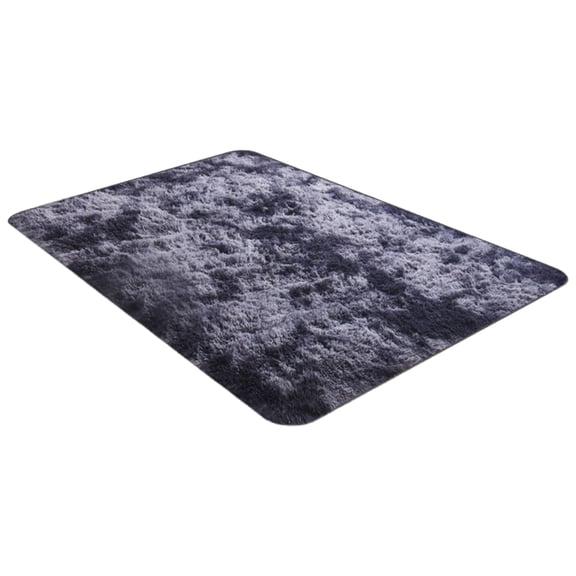 Small Bedside Shaggy Rugs, 16X24inch Shaggy Tie Dyed Small Rug, Fluffy Throw Rug for Entryway Indoor Floor Carpet, Cozy Plush Rectangle Door Mat for Living Room Bedroom Home Decor