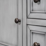 Console Table Buffet Sideboard, Upgraded Buffet Cabinet Sideboard with 4 Storage Drawers 2 Cabinets and Bottom Shelf, Wood Console Table Storage Cabinet for Dining Room Home, Antique Gray