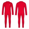 thumbnail image 2 of iiniim Kids Boys Girls Thermal Long Johns Set Crew Neck Underwear Long Sleeve Tops and Pants Warm Base Layer Set Size 2-16 A Red 13-14, 2 of 7