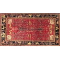thumbnail image 1 of Ahgly Company Machine Washable Indoor Rectangle Traditional Red Area Rugs, 2' x 3', 1 of 7