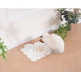 thumbnail image 3 of Scalloped Dog Feeding Mat, Absorbent Mats for Dog Food and Water Bowl, Dispenser, Cute Elegant Aesthetic Khaki Beige Scallop Pet Placemat for Dogs, Cats, Puppy Accessories, 14" X 19”, 3 of 4