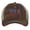 Brown, variant on USA Distressed Trucker Hat - Embroidered Flag Colors - Vintage Patriotic Strapback Cap (Olive)