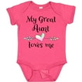 thumbnail image 3 of Inktastic My Great Aunt Loves Me Heart Boys or Girls Baby Bodysuit, 3 of 5
