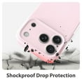 thumbnail image 3 of Vena For Apple iPhone 17 Pro Max Case Matte, Bump Resistant, Drop Protection Slim Protective Phone Case, Compatible with Wireless Charging, Pink, 3 of 7