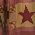 thumbnail image 4 of VHC Brands Ninepatch Star Bath Decor, Shower Curtain w/ Patchwork Borders, Red, 72x72, 4 of 7