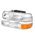 thumbnail image 4 of Conjunto de faros delanteros y luces traseras compatible con Chevy Silverado 1500 2500 1999-2002, 4 of 6