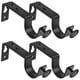 thumbnail image 5 of 4 soportes de barra de cortina ajustables y resistentes de metal para casa, dormitorio, hotel, montaje en pared, 5 of 8