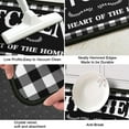 thumbnail image 4 of Framhouse Kitchen Rugs and Mats Set of 2, Black and White Buffalo Plaid Non-Slip Floor Mat for Home Kitchen Decor - 17x29 and 17x47 Inch, 4 of 7