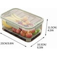 thumbnail image 5 of Outdoor Ice Preservation Box, Snackle Box with Ice Pack & Handle, Chilled Snackle Box, Ice Preservation Holder with Drain Divider for Camping Picnic, 5 of 9